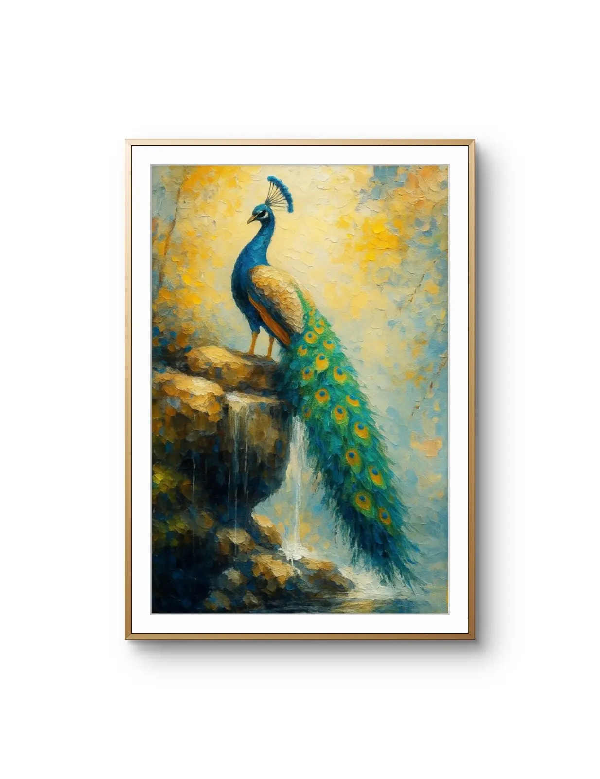 Elena Aureli - The Majestic Peacock — Medios mixtos lámina artística finos por Elena Aureli