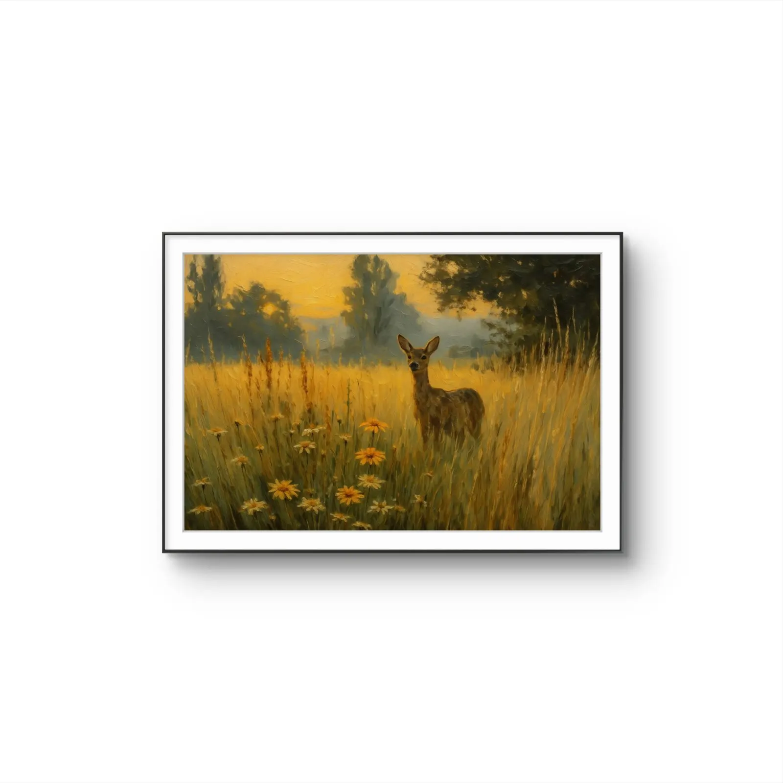 Henri des Bois - Golden Dawn — Medios mixtos lámina artística finos por Henri des Bois